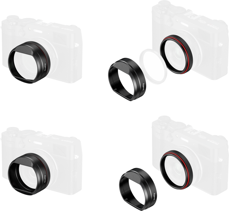 SmallRig 5848 Lens Hood for FUJIFILM X100VI / X100V musta