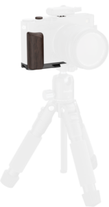 800q-05_136690 SmallRig 6237 L-Shaped Mount Plate with Wooden Handle X-E5 Ebony/musta