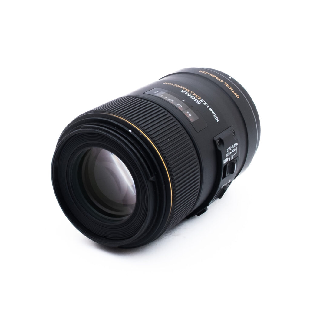 Sigma 105mm f28 DG Macr HSM OS Nikon-2 Sigma 105mm f/2.8 DG Macro HSM OS Nikon F - Käytetty