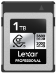 Lexar CFexpress 4.0 Pro Silver, R3600/W3300 1TB memory card