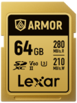 Lexar SDXC ARMOR Gold UHS-II R280/W210 V60 64GB -muistikortti