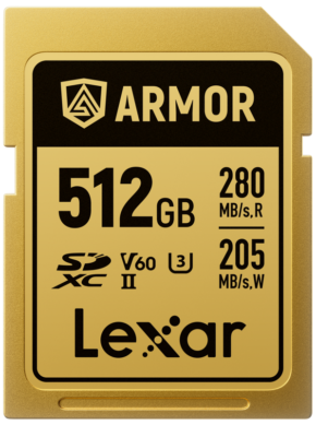 Lexar SDXC ARMOR Gold UHS-II R280/W210 V60 512GB -muistikortti