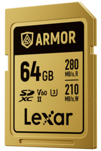 Lexar SDXC ARMOR Gold UHS-II R280/W210 V60 64GB -muistikortti