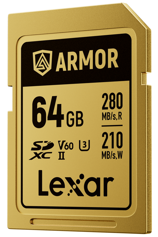 Lexar SDXC ARMOR Gold UHS-II R280/W210 V60 64GB -muistikortti
