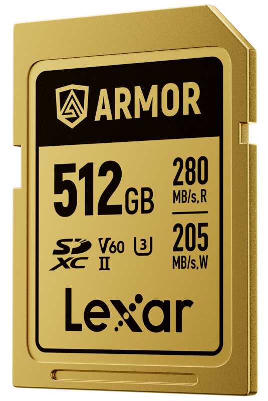 Lexar SDXC ARMOR Gold UHS-II R280/W210 V60 512GB -muistikortti
