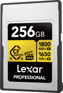 Lexar CFexpress 4.0 Pro Gold R1800/W1650 Type A 256GB -muistikortti
