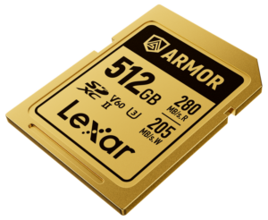 Lexar SDXC ARMOR Gold UHS-II R280/W210 V60 512GB -muistikortti
