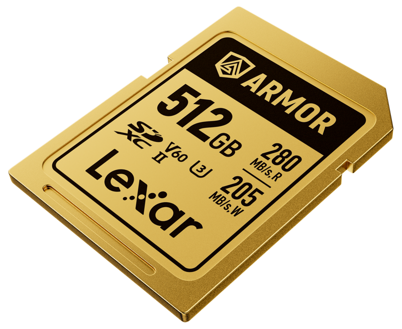 Lexar SDXC ARMOR Gold UHS-II R280/W210 V60 512GB -muistikortti