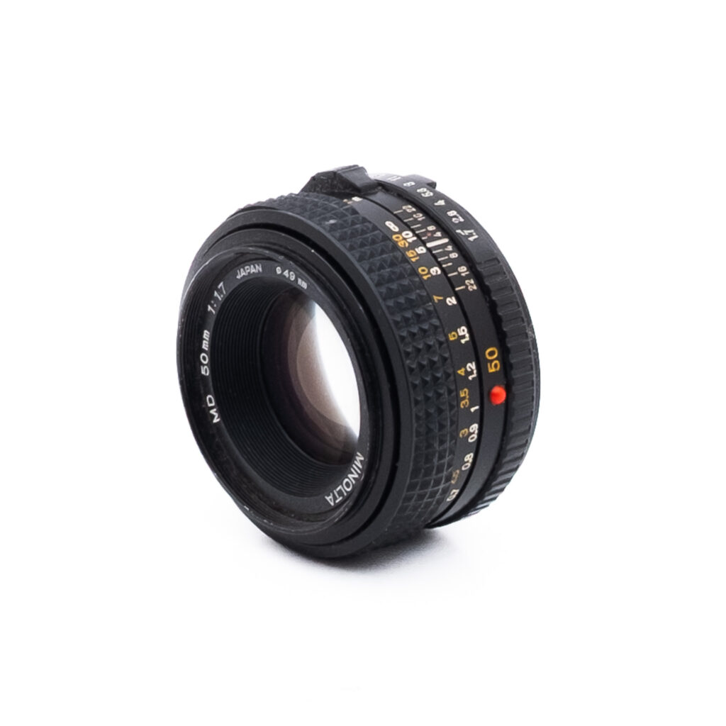 Minolta MD 50mm f17-2 Minolta MD 50mm f/1.7 - Käytetty