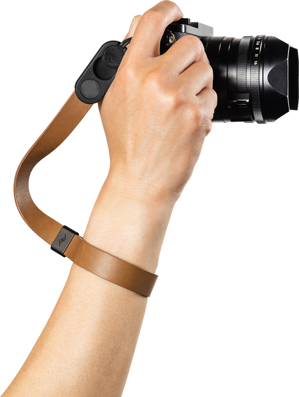 800q-01_134525 Peak Design Cuff Leather Camera Strap Wrist Tan -kameran rannehihna