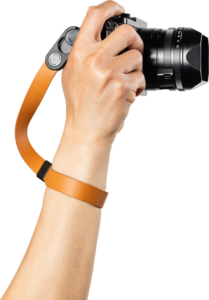 800q-01_134526 Peak Design Cuff Leather Camera Strap Wrist Amber -kameran rannehihna