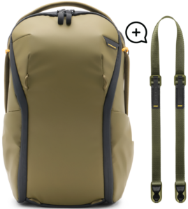 Peak Design Everyday Backpack 15L Zip v2 I Kelp + Free Leash -kamerareppu