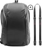 Peak Design Everyday Backpack 20L Zip v2 Black + Free Leash  -kamerareppu