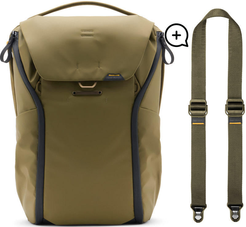 800q-01_136794 Peak Design Everyday Backpack 30L v2 Kelp + Free Slide Lite Strap -kamerareppu