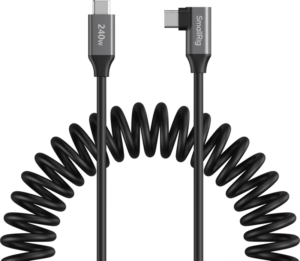 800q-01_136939 SmallRig 5730 USB-C Data Cable Coiled (Straight to Angled)