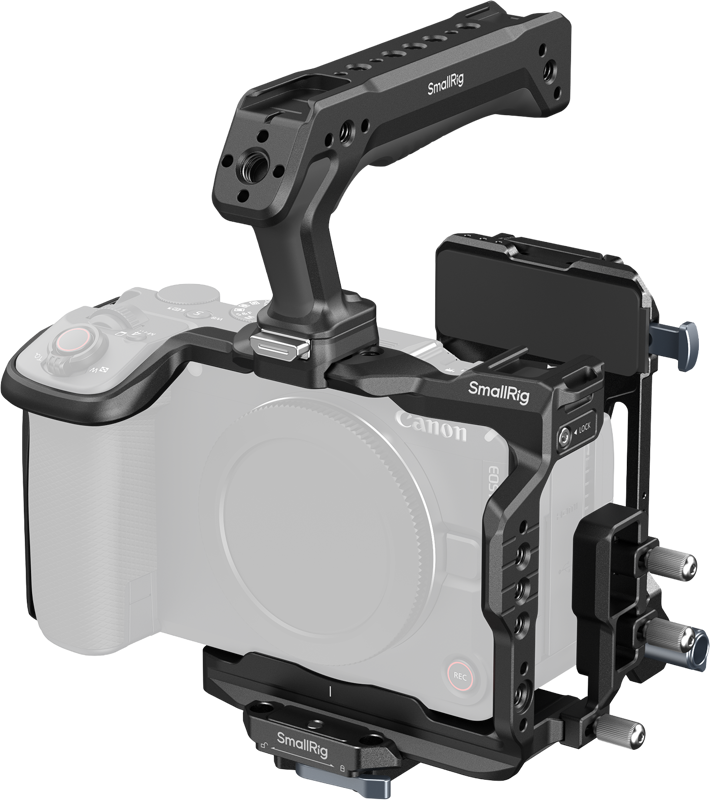 800q-01_137131 SmallRig 6381 HawkLock Quick Release Cage Kit with V-Mount Battery Plate for Canon EOS R6 V - häkki