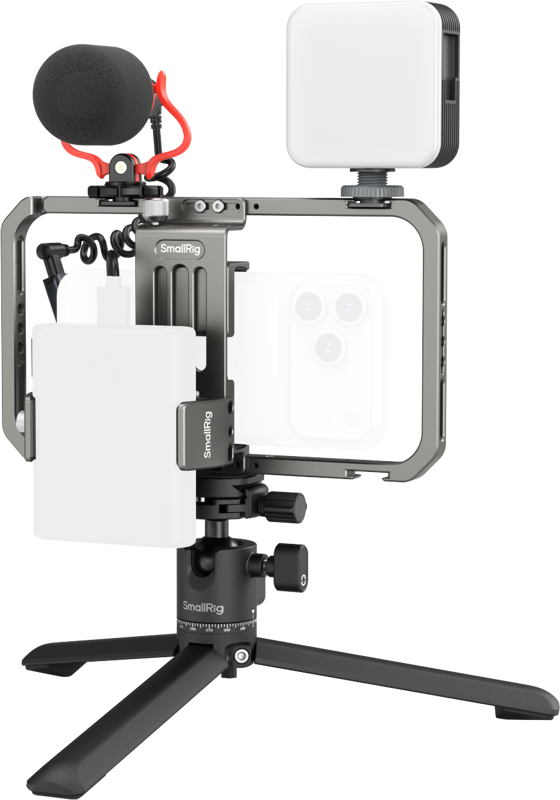 SmallRig 3384 All-in-One Video Kit For Smartphone Creators -puhelimen videokuvaussetti