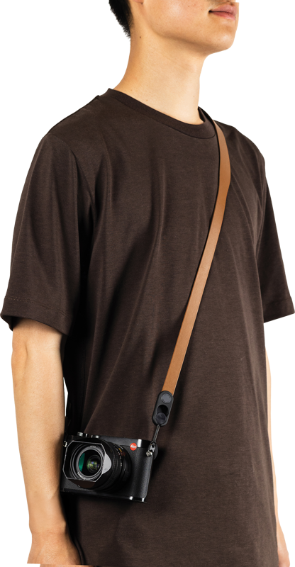 800q-02_134518 Peak Design Form Leather Camera Strap Standard Tan -kamerahihna