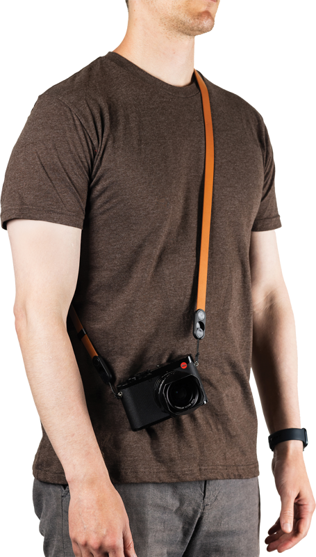 800q-02_134521 Peak Design Form Leather Camera Strap Long Amber -kamerahihna