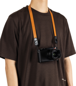 800q-02_134523 Peak Design Form Leather Camera Strap Neck Amber -kameran kaulahihna