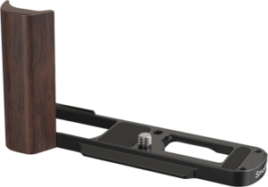 800q-02_137081 SmallRig 5942 L-Shaped Mount Plate with Wooden Handle for Panasonic Lumix L10 Black