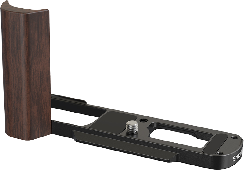 800q-02_137081 SmallRig 5942 L-Shaped Mount Plate with Wooden Handle for Panasonic Lumix L10 Black