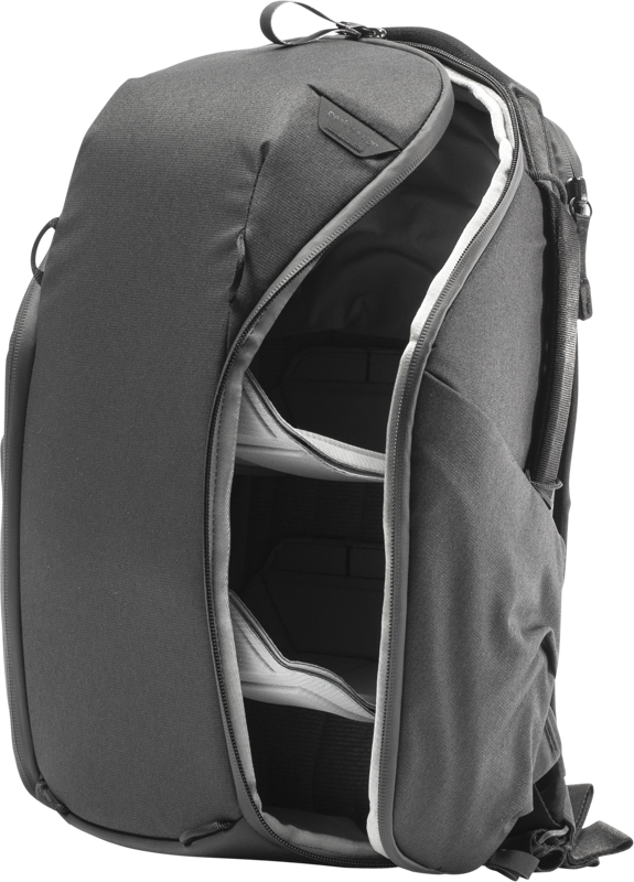 800q-03_123306 Peak Design Everyday Backpack 15L Zip v2 Black + Free Leash -kamerareppu