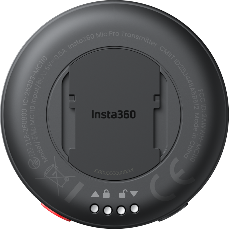 800q-03_136797 Insta360 Mic Pro Transmitter Graphite Black -mikrofonilähetin
