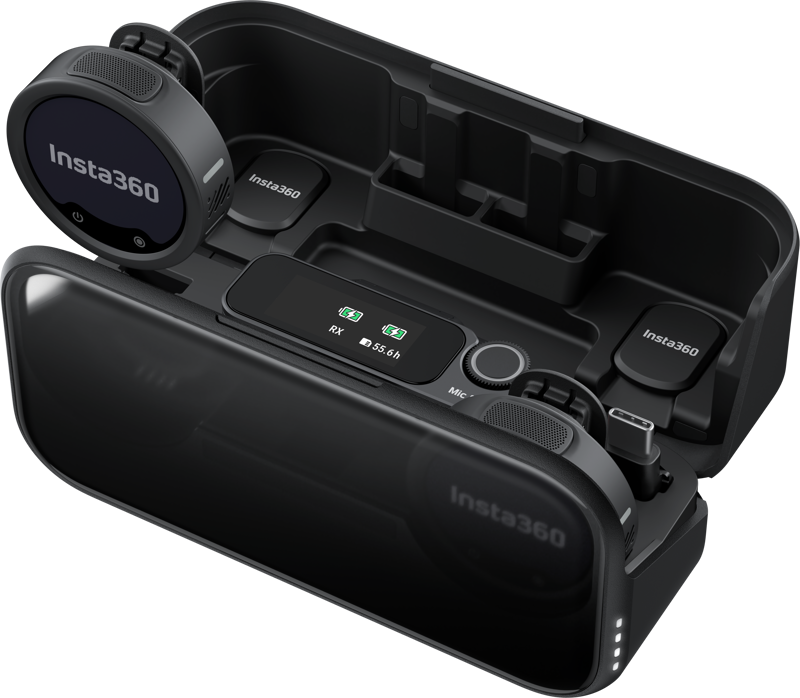 800q-03_136799 Insta360 Mic Pro (2 TX + 1 RX) -langaton mikrofonijärjestelmä