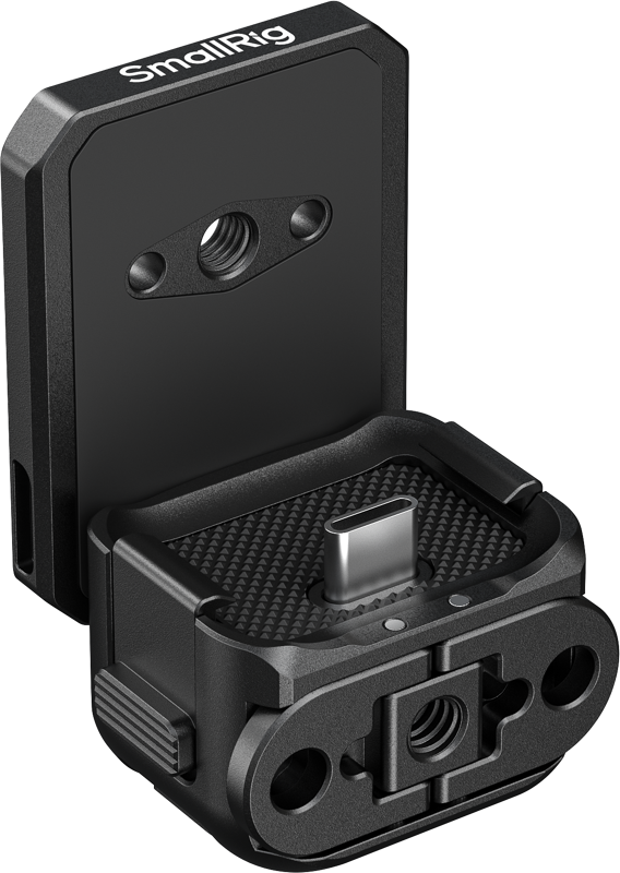 800q-03_137068 SmallRig 6359 Attachable Quick Release Backplate Mount Support with USB-C Port for DJI Osmo Pocket 4