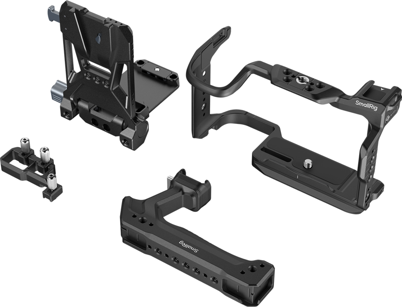 800q-03_137131 SmallRig 6381 HawkLock Quick Release Cage Kit with V-Mount Battery Plate for Canon EOS R6 V - häkki