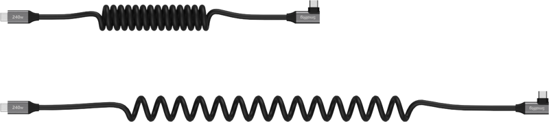 800q-04_136939 SmallRig 5730 USB-C Data Cable Coiled (Straight to Angled)