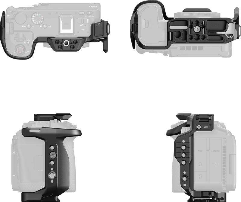 SmallRig 6372 HawkLock Quick Release Cage for Canon EOS R6 V -kamerakehikko