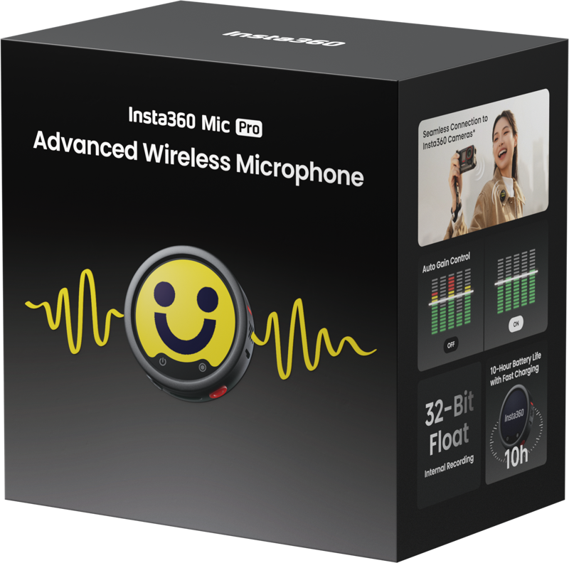 800q-05_136797 Insta360 Mic Pro Transmitter Graphite Black -mikrofonilähetin