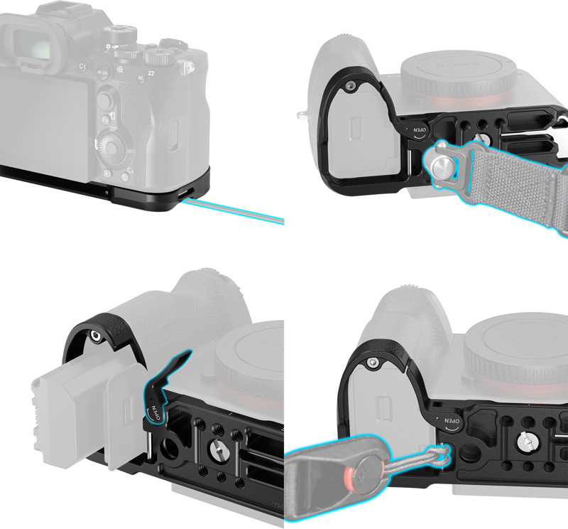 Smallrig 6705 Mount Plate for Sony Alpha 7R VI -kiinnityslevy
