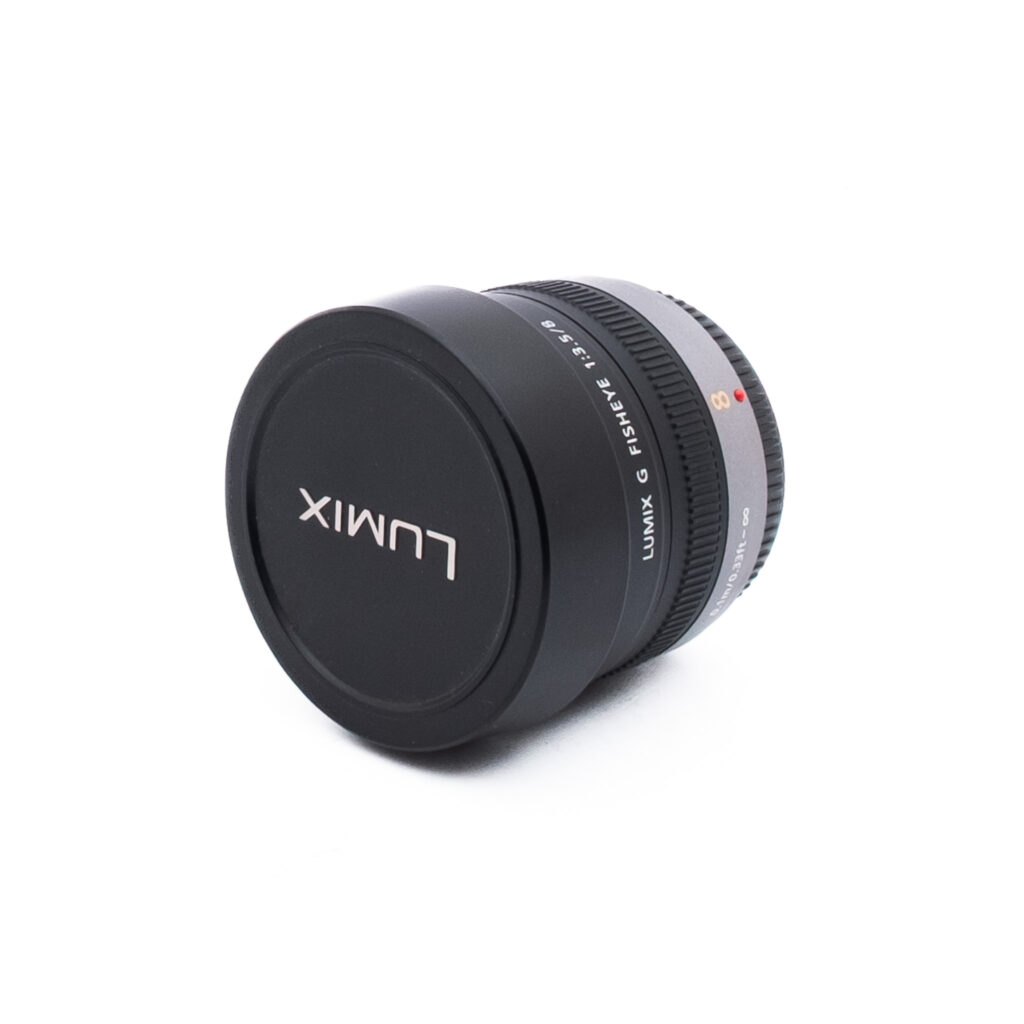 Lumix 8mm f35-3 Panasonic Lumix 8mm f/3.5 Fisheye G - Käytetty