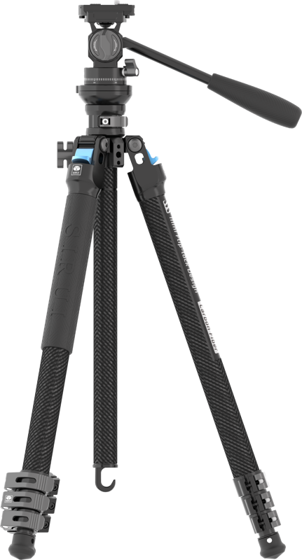 800q-01_132697 Sirui Carbon Fiber Tripod Kit L-224F + KV-5 -jalustapaketti