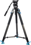 Sirui Pro Video Tripod Kit Rapid SVT-75 Pro + Video Head VHS10 - video tripod kit