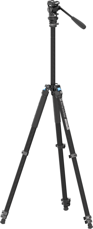 800q-03_132697 Sirui Carbon Fiber Tripod Kit L-224F + KV-5 -jalustapaketti