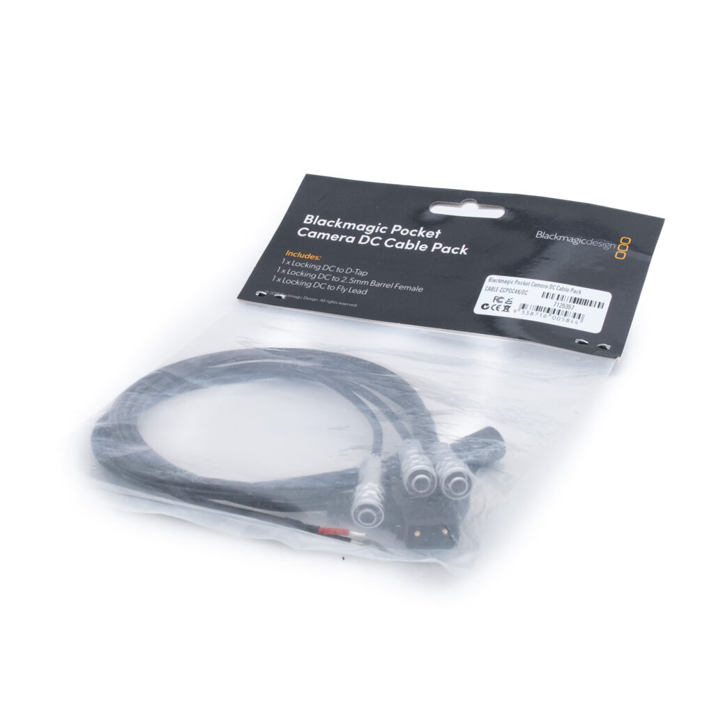 BMPC-DC-cable-pack-1 Blackmagic Pocket Camera DC Cable Pack - Käytetty