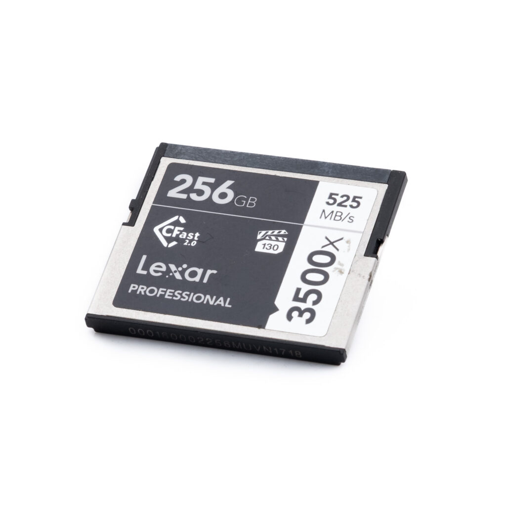 Lexar-CFast-256GB-1 Lexar CFast 3500x 256GB 525Mb/s - Käytetty