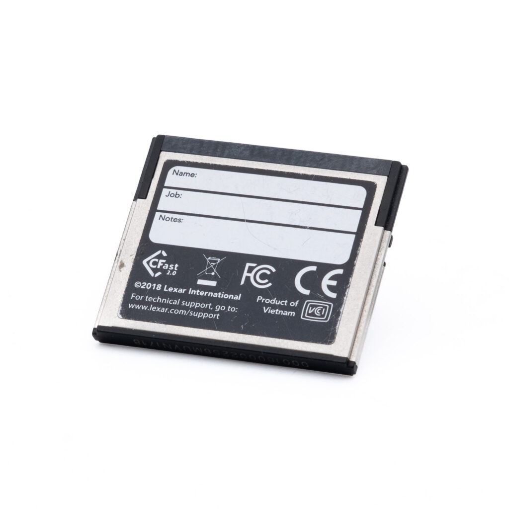 Lexar-CFast-256GB-2 Lexar CFast 3500x 256GB 525Mb/s - Käytetty