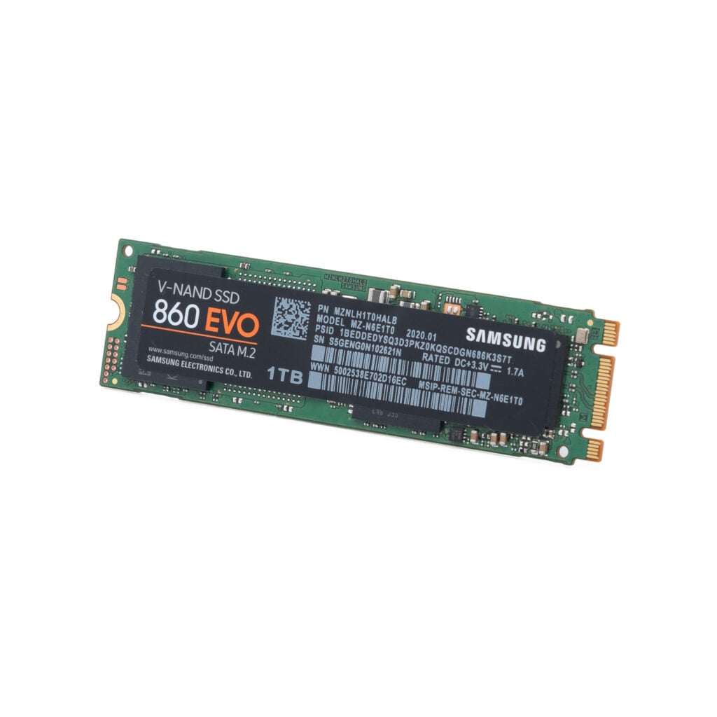 Samsung-860-EVO-1 Samsung 860 EVO SSD 1 Tt M.2 SATA - Käytetty
