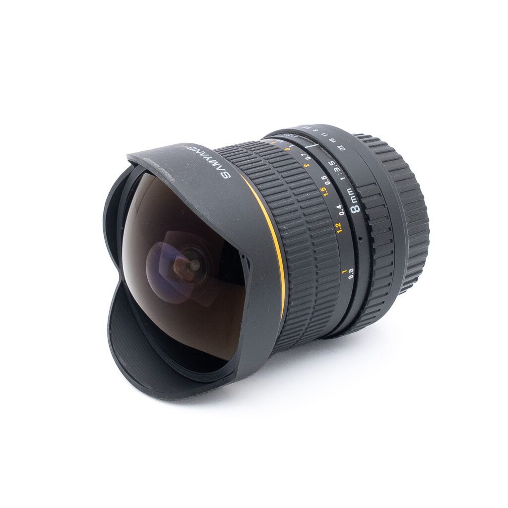 Samyang-8mm-fisheye-cs-ef-2 Samyang 8mm f/3.5 Fisheye CS Canon EF-S - Käytetty