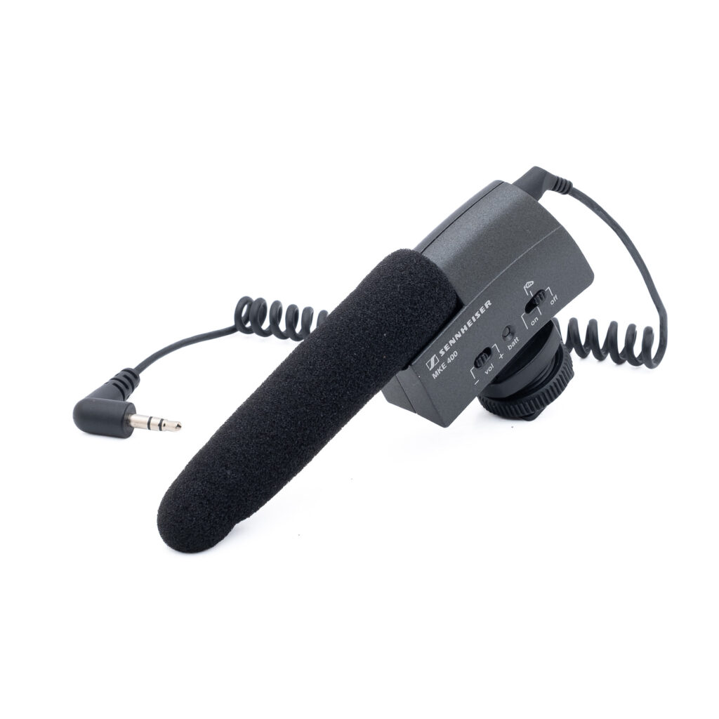 Sennheiser-Mike-400-1 Sennheiser MKE-400 haulikkomikrofoni - Käytetty