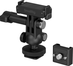 800q-01_138013 SmallRig 6396 QR Adapter Support with Cold Shoe Mount and Ball Head for DJI Osmo Action 6 / Nano -pikakiinnityssovitin