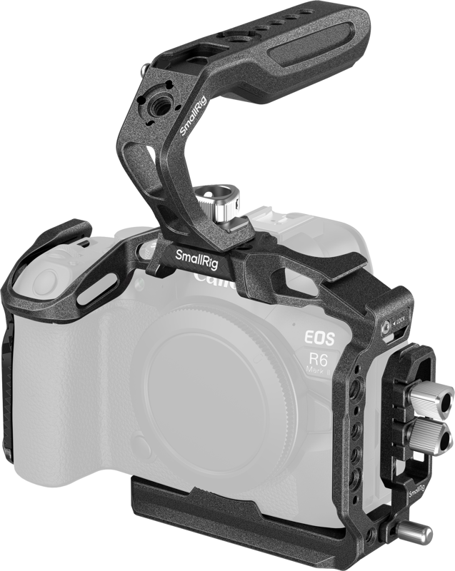 800q-01_138015 SmallRig 6652 Black Mamba Cage Kit for Canon EOS R6 Mark II -kamerakehikkosarja