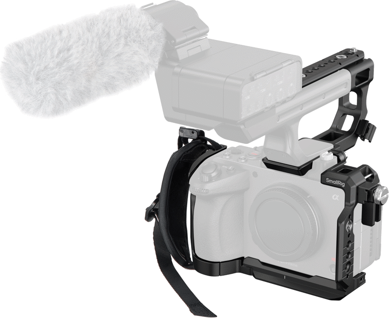 800q-01_138388 SmallRig 6777 HawkLock Cage Kit for Sony FX5 & XLR Handle -kamerahäkkisetti
