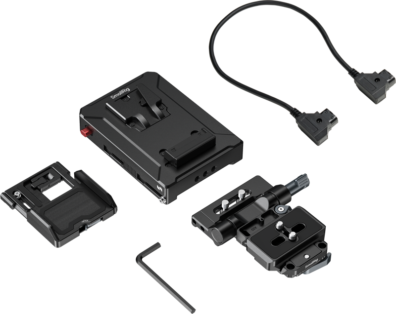 800q-02_138005 SmallRig 5899 Intelligent V-Mount Battery Adapter Plate Compatible with Arca-Swiss -V-Mount-akkuadapterilevy