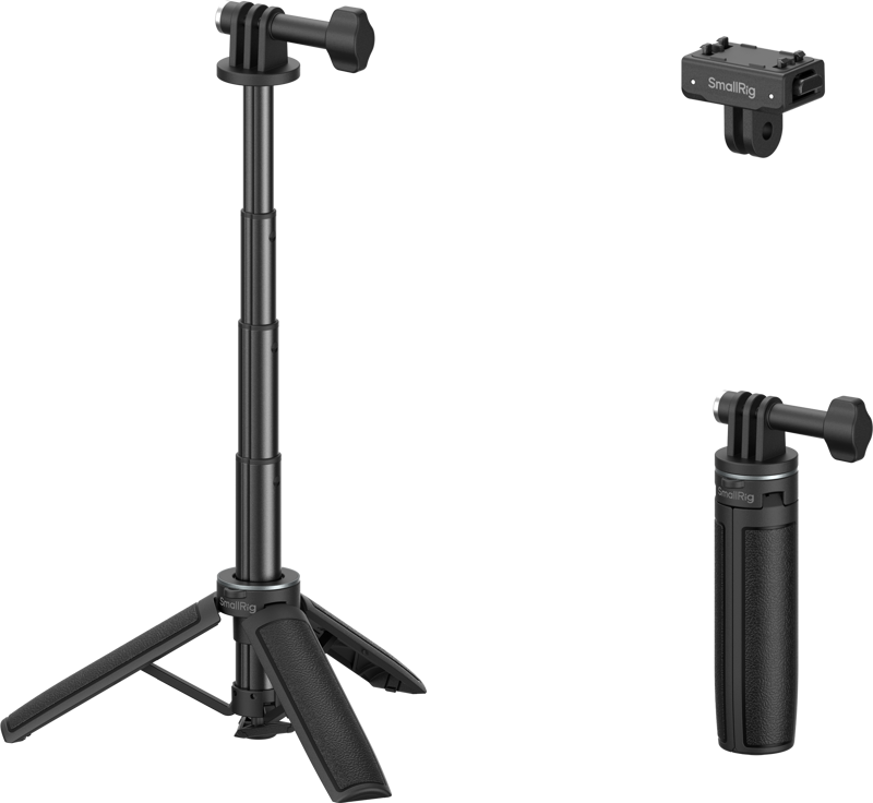 SmallRig 6151 Selfie Stick Support for Insta360 X5 / Ace Pro / Ace Pro 2 -selfiekeppi ja pöytäjalusta